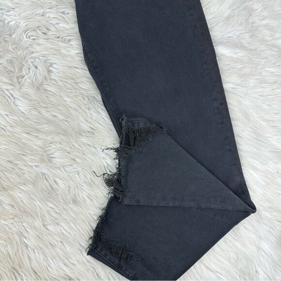 Agolde Women's Black Toni Mid-Rise Skinny Raw‎ Hem Designer Jeans W32-34/L27 - Picture 4 of 12